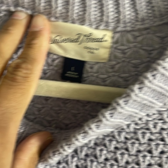 chunky crochet lavender sweater large - Picture 5 of 5